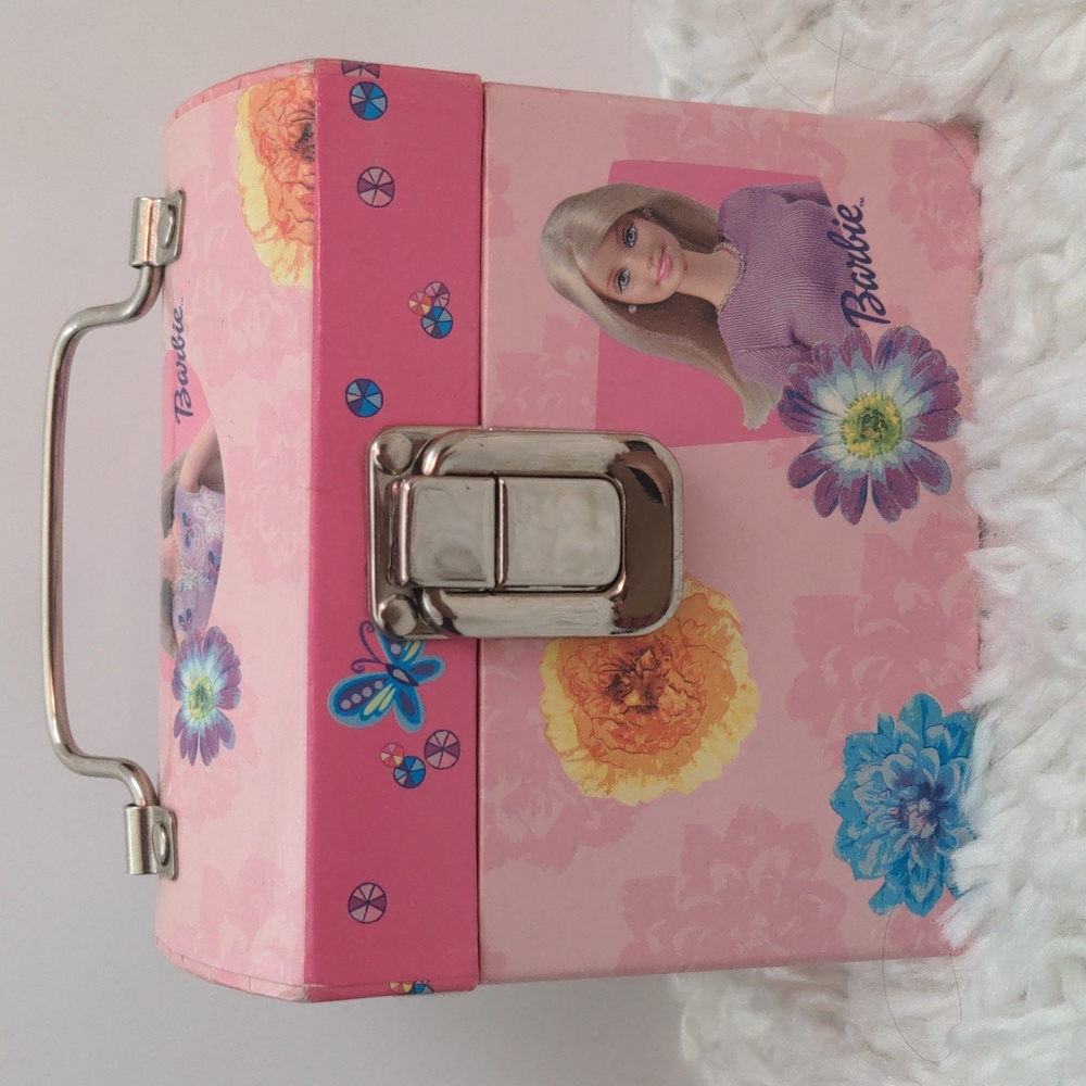 Vintage Mattel 2001 Barbie Jewelry Box with Mirror